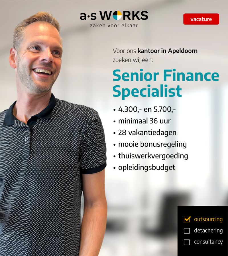 finance specialist vacature
