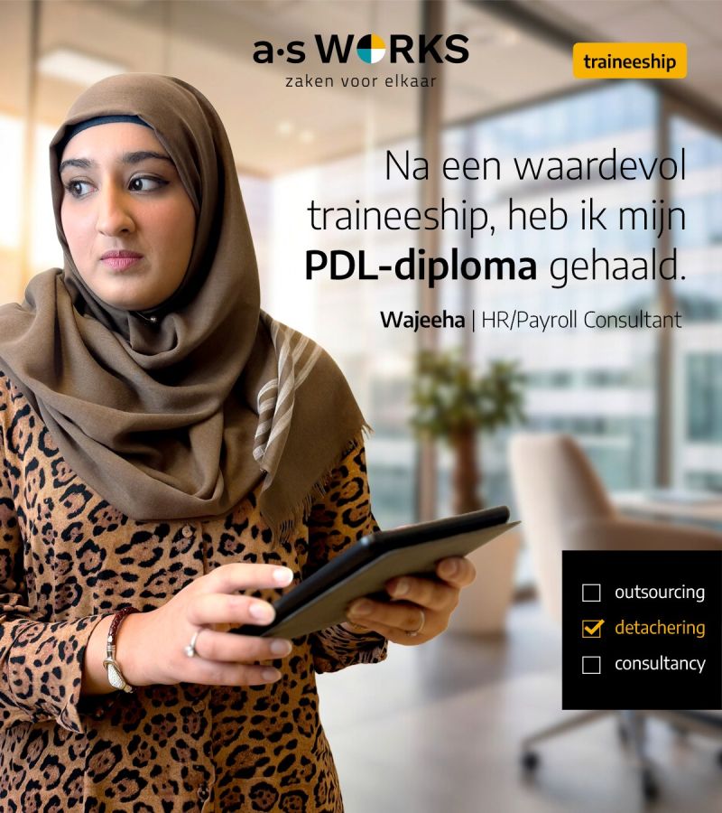 van trainee naar hr consultsnt
