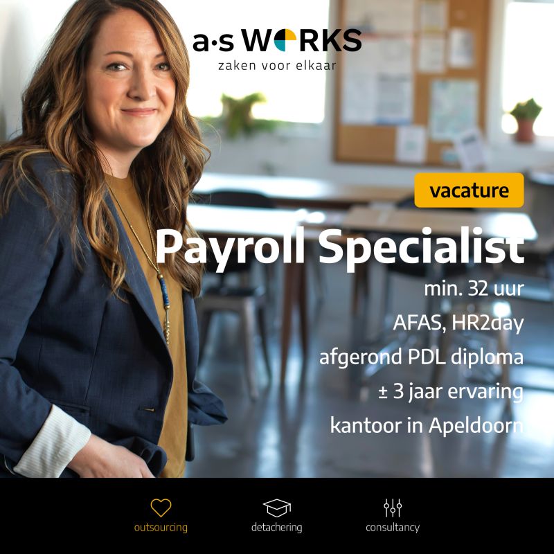 vacature payroll specialist